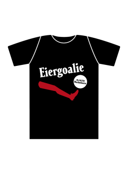 Wuchtelwetten T-Shirt Eiergoalie schwarz
